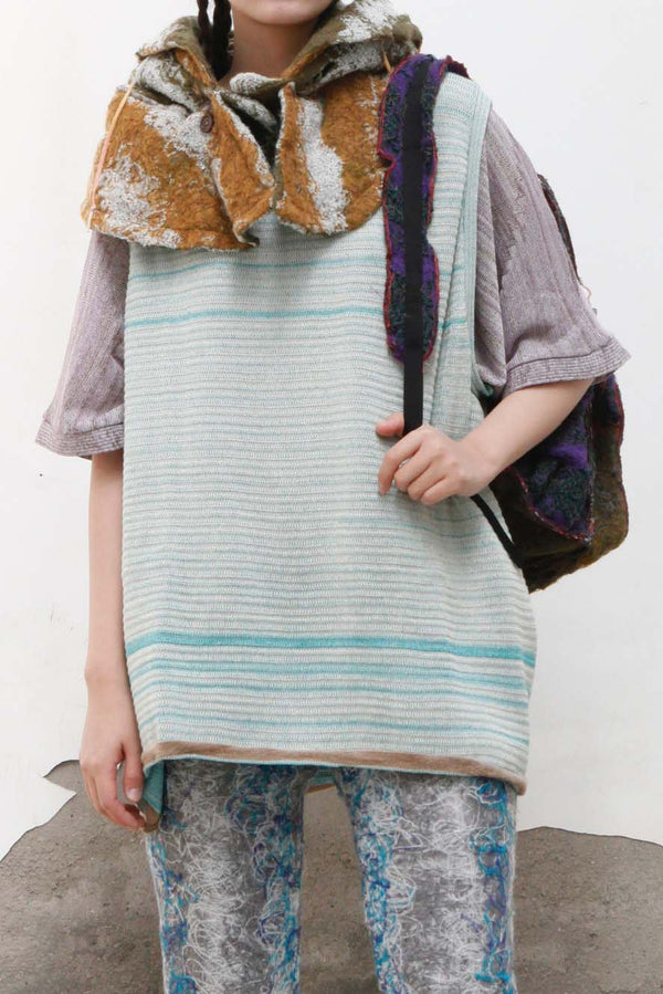 Vitelli Large Knit Tank Top SS22_VM002_SKY